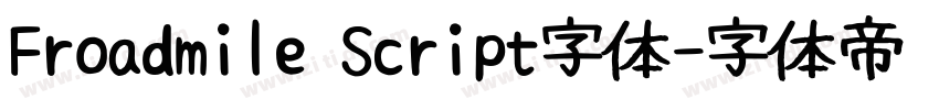 Froadmile Script字体字体转换
